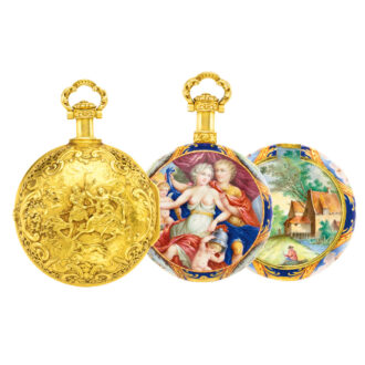 Interesting French gold minute repeating watch Circa 1900