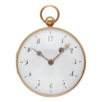 French 18 carat gold keywind verge watch Circa 1819/1838
