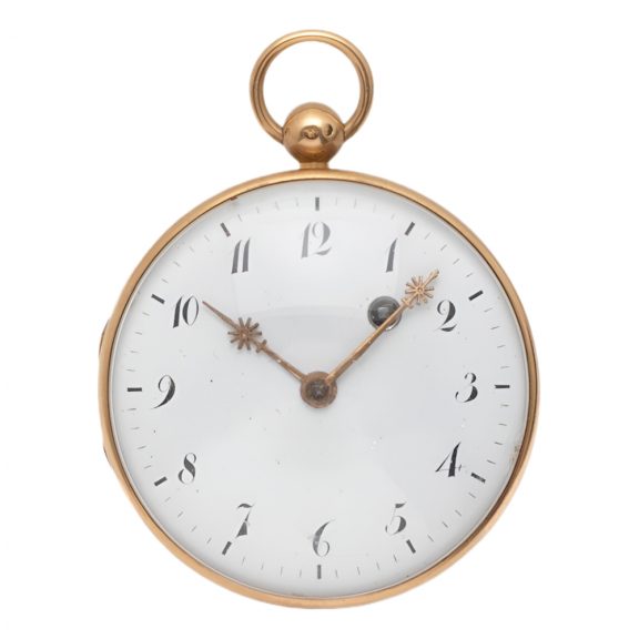 French 18 carat gold keywind verge watch Circa 1819/1838