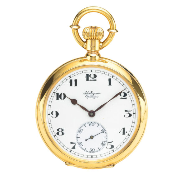Fine Swiss 18 carat gold open faced watch Circa 1890 Fine Swiss 18 carat gold open faced watch Circa 1890