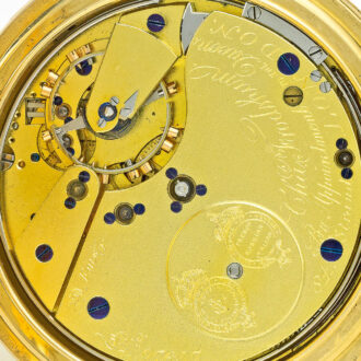 Fine English yellow gold minute repeating watch Circa 1888