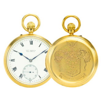 Fine English yellow gold minute repeating watch Circa 1888