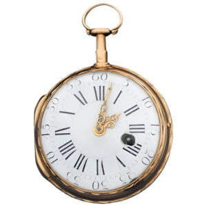 Fine French 18 carat gold open faced lever watch Circa 1900