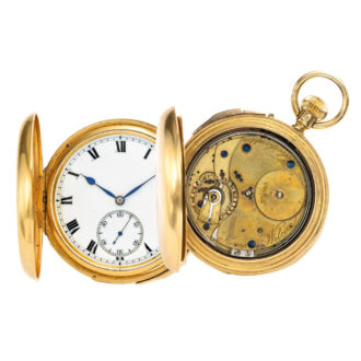 English gold minute repeating lever watch Circa 1884