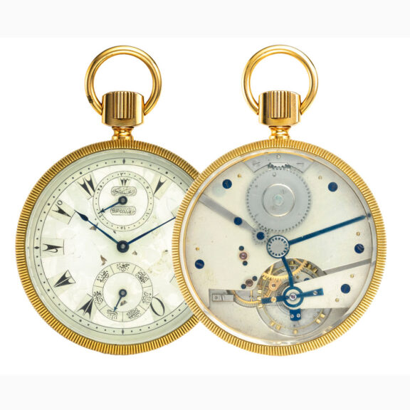 Swiss gold calendar watch for the Turkish market Circa 1890
