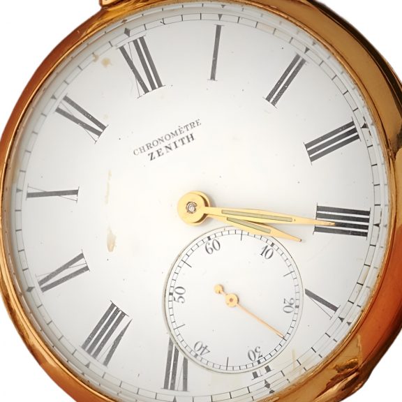Swiss 18 carat gold open faced lever pocket watch Circa 1900 Swiss 18 carat gold open faced lever pocket watch Circa 1900