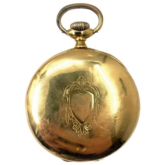 Swiss 18 carat gold open faced lever pocket watch Circa 1900 Swiss 18 carat gold open faced lever pocket watch Circa 1900