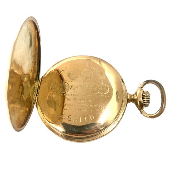 Swiss 18 carat gold open faced lever pocket watch Circa 1900 Swiss 18 carat gold open faced lever pocket watch Circa 1900