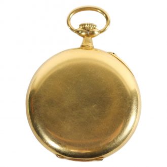 French 18K gold open faced lever pocket watch Circa 1900