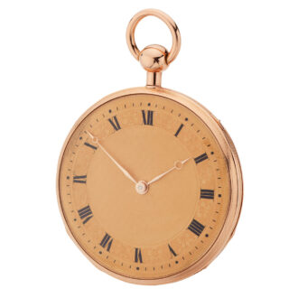 Flat gold Swiss quality quarter repeating watch Circa 1815