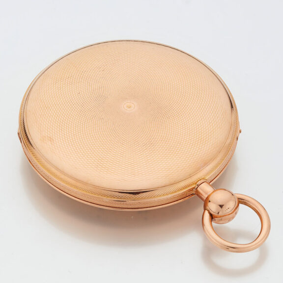 Flat gold Swiss quality quarter repeating watch Circa 1815 Flat gold Swiss quality quarter repeating watch Circa 1815