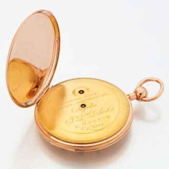 Flat gold Swiss quality quarter repeating watch Circa 1815
