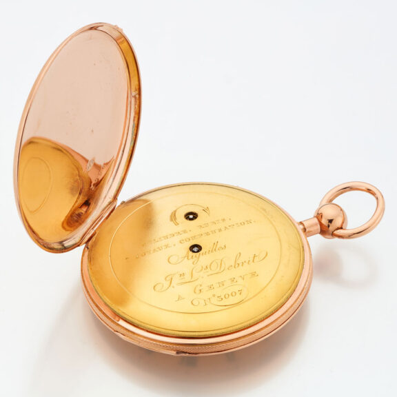 Flat gold Swiss quality quarter repeating watch Circa 1815 Flat gold Swiss quality quarter repeating watch Circa 1815