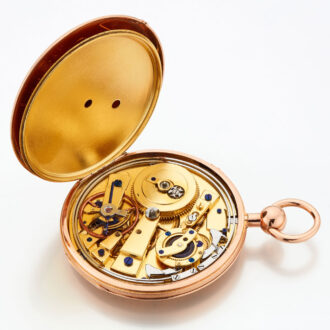 Flat gold Swiss quality quarter repeating watch Circa 1815