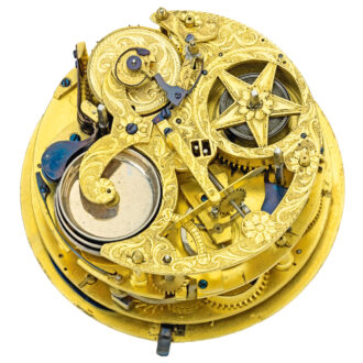 Very rare English gilt Chinese musical coach watch Circa 1780