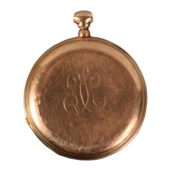 French 18K gold keywind open faced lever watch Circa 1900 French 18K gold keywind open faced lever watch Circa 1900
