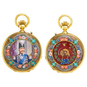 Swiss gold presentation watch for Persian market Circa 1890