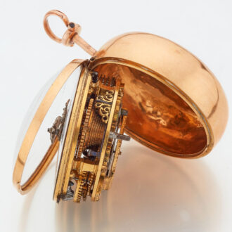 English 22k gold open worked repoussé watch Circa 1782