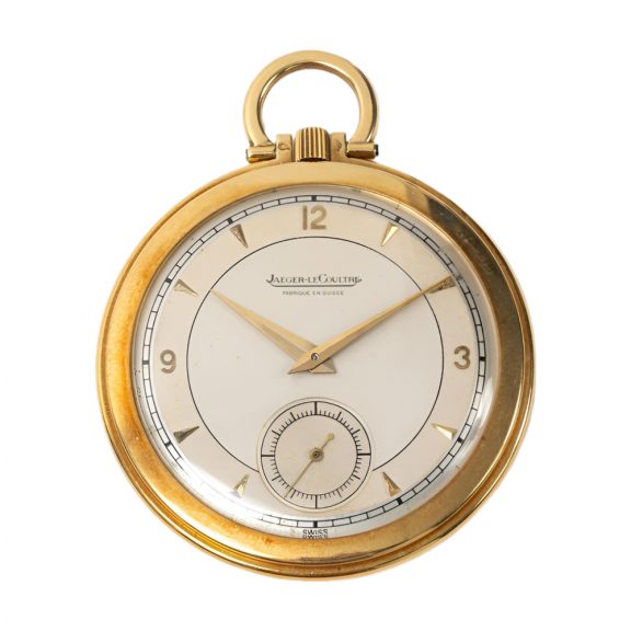 Swiss 18K gold open faced keyless lever watch Circa 1935