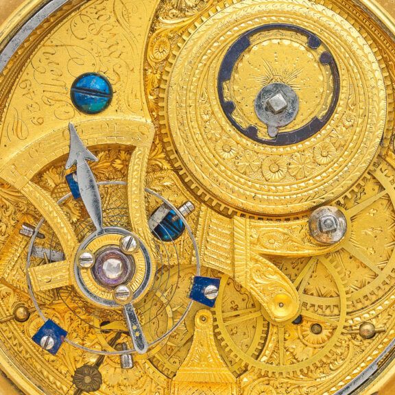 Very fine English rare gold and enamel watch Circa 1835 Very fine English rare gold and enamel watch Circa 1835