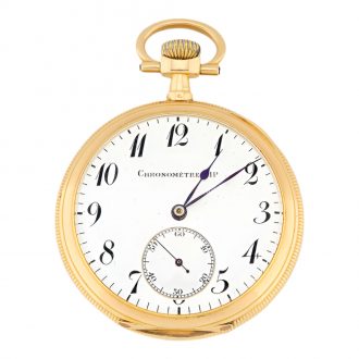 French 18 carat yellow gold chronometer watch Circa 1920