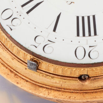 French gold and enamel verge with lady's portrait 1770