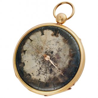 French gold deadbeat center seconds watch Circa 1838