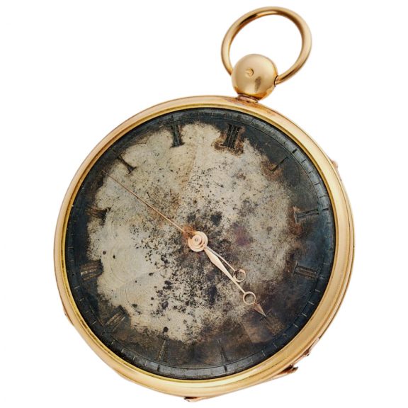 French gold deadbeat center seconds watch Circa 1838