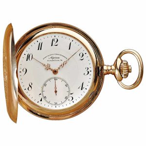 German 14k rose gold Glashütte chronometer Circa 1915