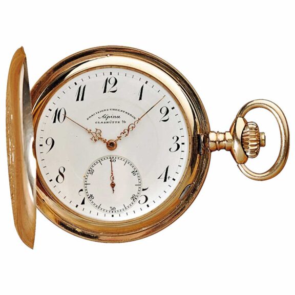 German 14k rose gold Glashütte chronometer Circa 1915