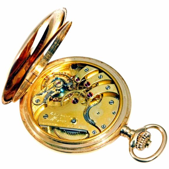 German 14k rose gold Glashütte chronometer Circa 1915 German 14k rose gold Glashütte chronometer Circa 1915