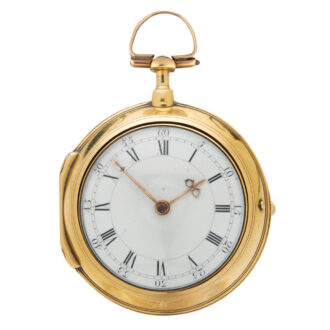 English cylinder in gold pair cases George Graham Circa 1748