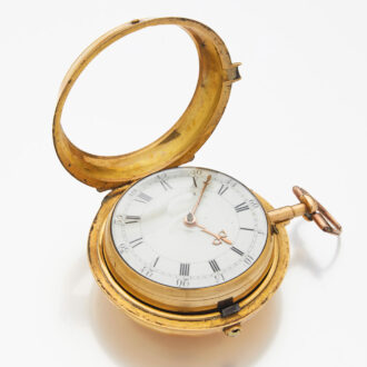 English cylinder in gold pair cases George Graham Circa 1748