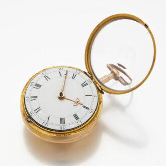 English cylinder in gold pair cases George Graham Circa 1748