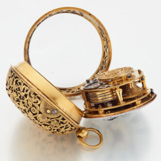 Fine French "Oignon" verge watch with alarm Circa 1710