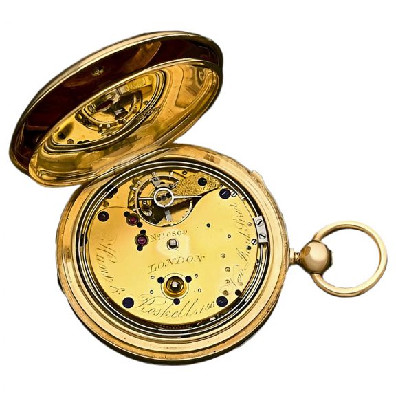 English gold quarter repeating pocket watch Circa 1852 English gold quarter repeating pocket watch Circa 1852