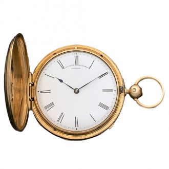English gold quarter repeating pocket watch Circa 1852 English gold quarter repeating pocket watch Circa 1852