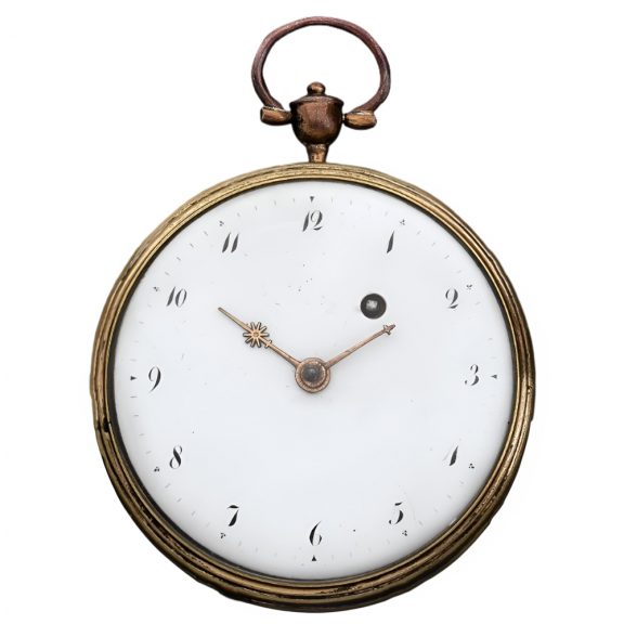 French gilt and silver key wind verge pocket watch Circa 1806 French gilt and silver key wind verge pocket watch Circa 1806