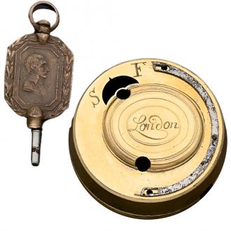 English gold repoussé quarter repeating pocket watch Circa 1750