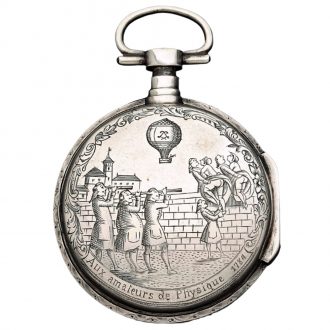 Belgian rare silver pocket watch with erotic scene Circa 1780
