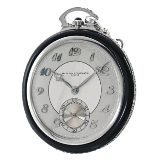Swiss white gold and onyx diamond set watch Circa 1929