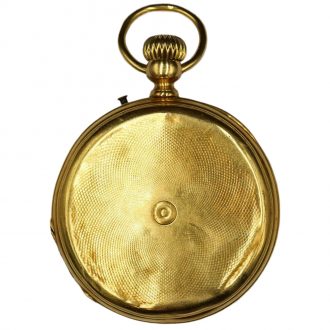 Swiss 18 carat gold lever hunting cased watch Circa 1900