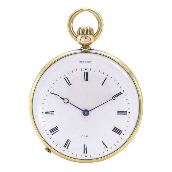 French gold watch with stem winding and setting Circa 1835