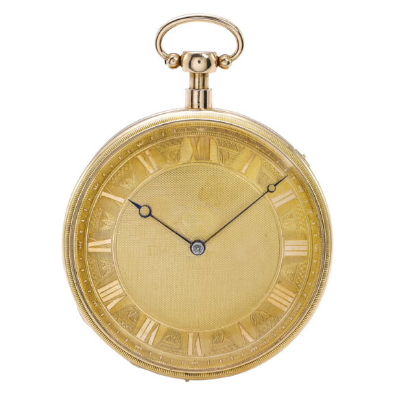 Swiss gold quarter repeating musical cylinder Circa 1810