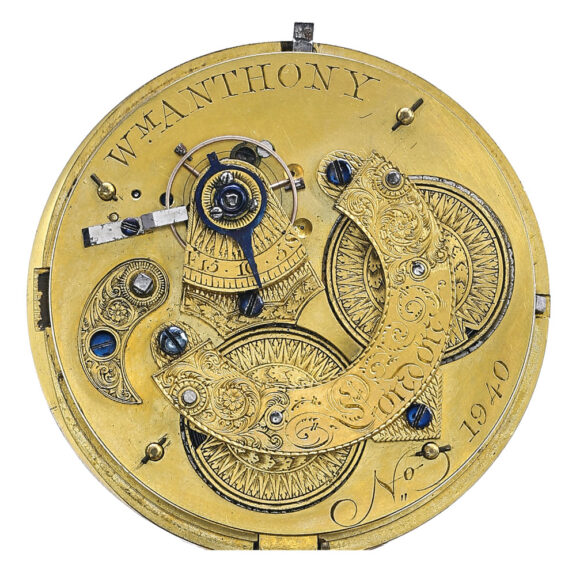 Extremely rare English 'six day duration' watch Circa 1790 Extremely rare English 'six day duration' watch Circa 1790