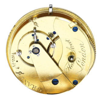 Unusual English gold watch with duplex escapement Circa 1798