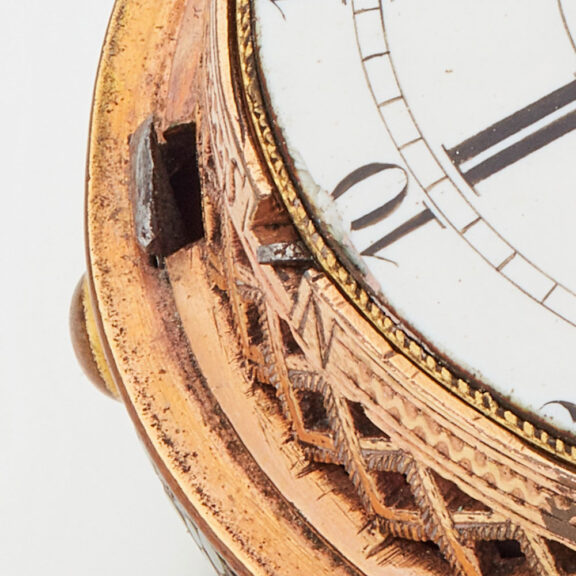 Early English gilt and shagreen verge clock watch Circa 1710 Early English gilt and shagreen verge clock watch Circa 1710