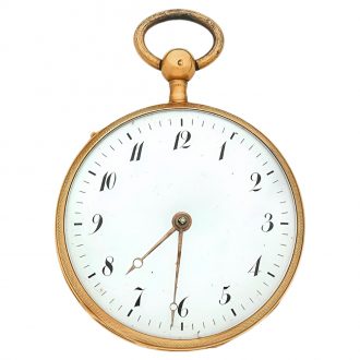 French 18K gold quarter repeating pocket watch Circa 1830