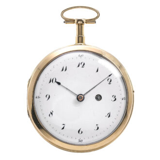 Swiss gold repeating watch with erotic automaton Circa 1790
