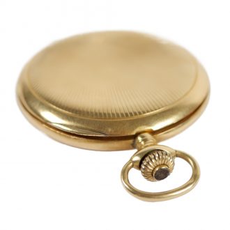 French 18K gold full hunter lever pocket watch Circa 1900